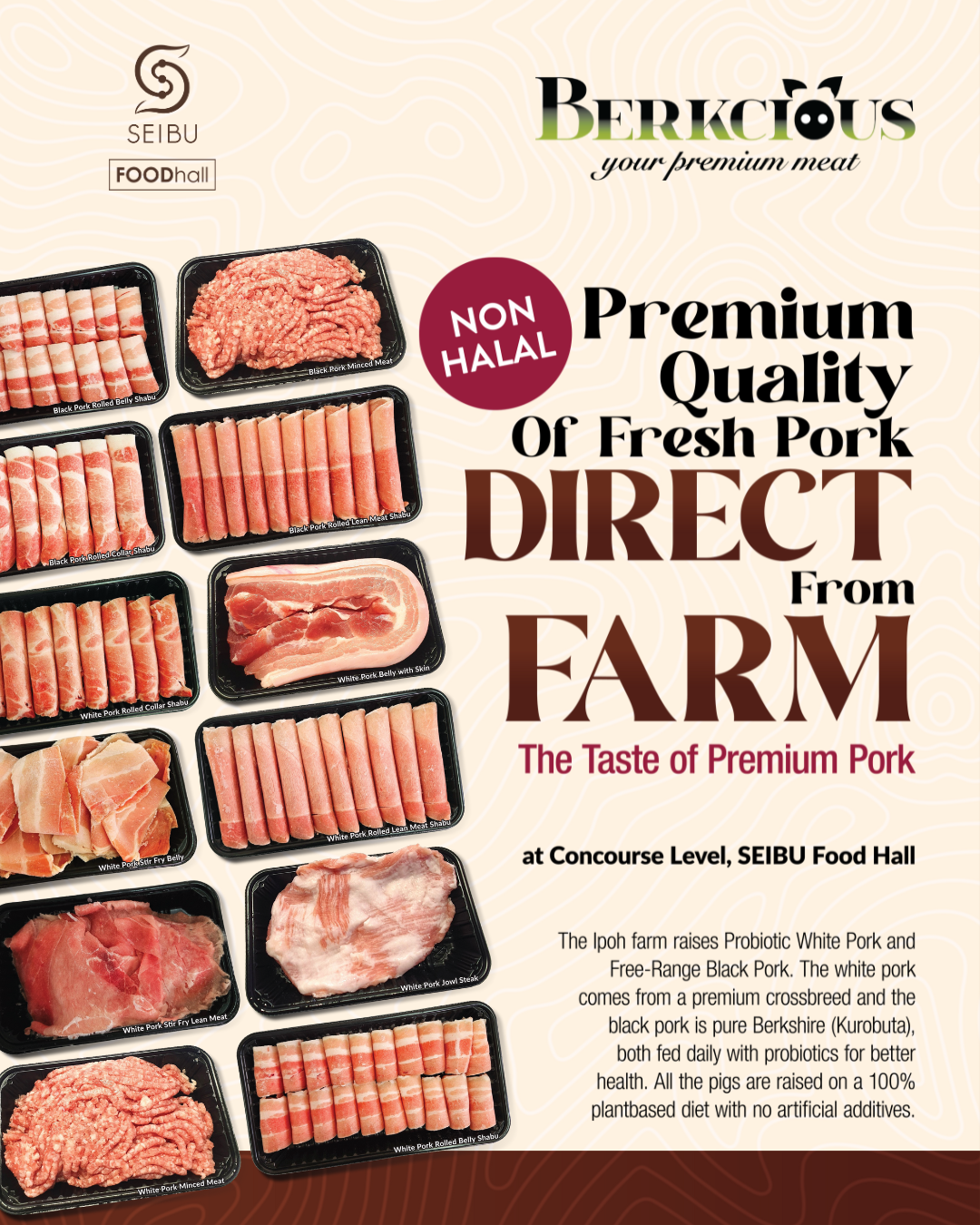Berkcious Premium Quality of Fresh Pork