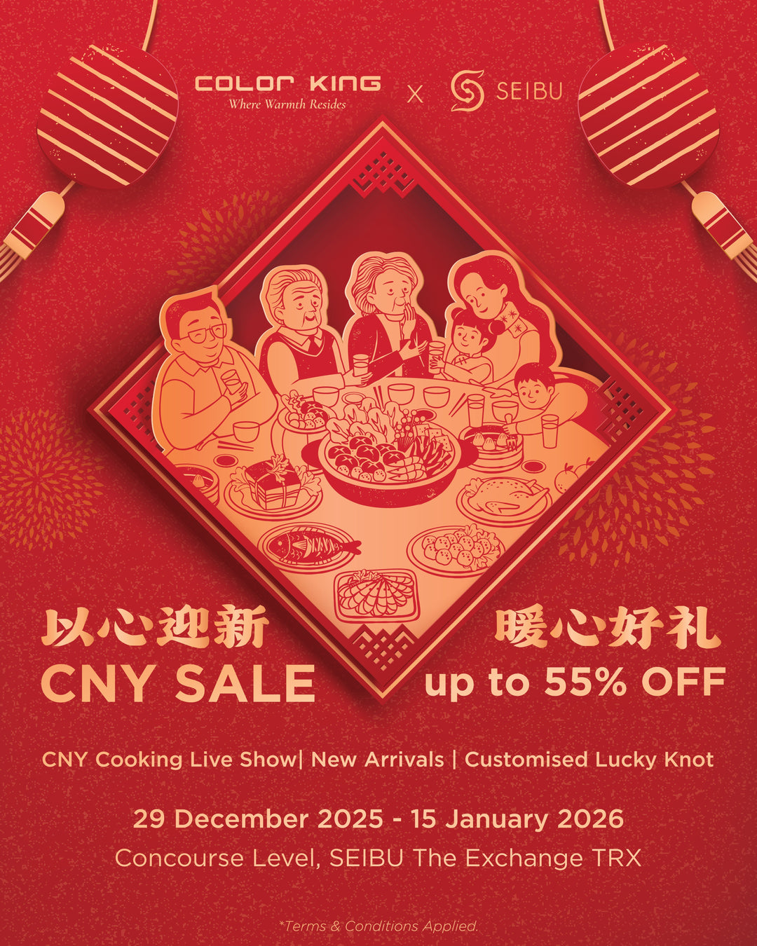 Color King CNY Sale