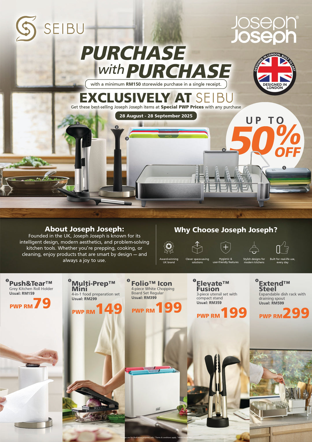 Joseph Joseph PWP Up to 50% Off
