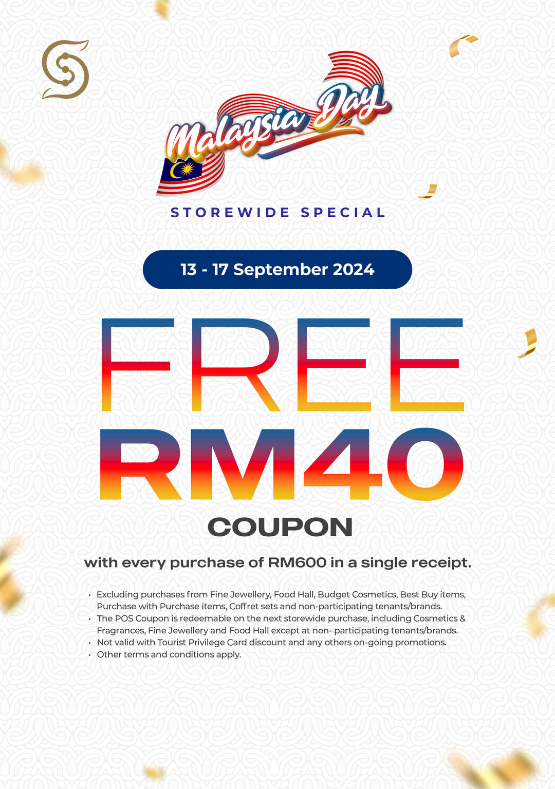 Malaysia Day Storewide Special