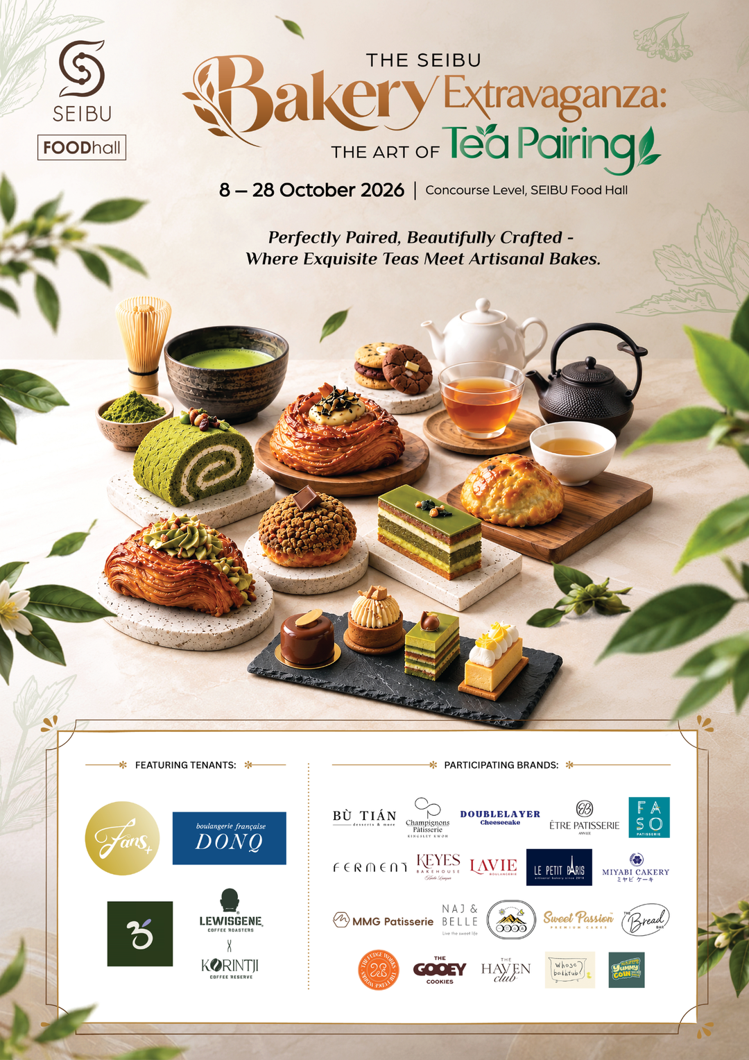 SEIBU Bakery Extravaganza: The Art of Tea Pairing