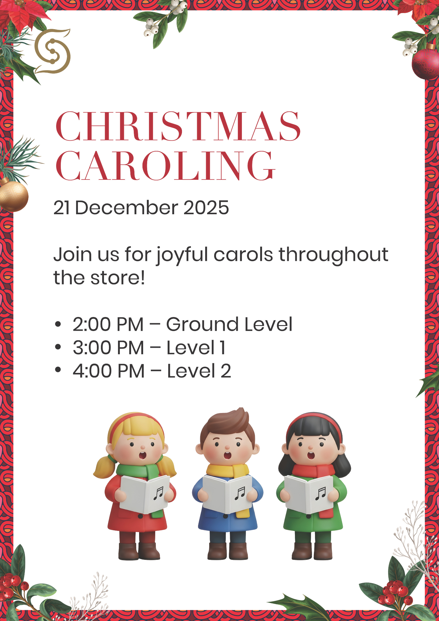 Christmas Caroling – SEIBU The Exchange TRX