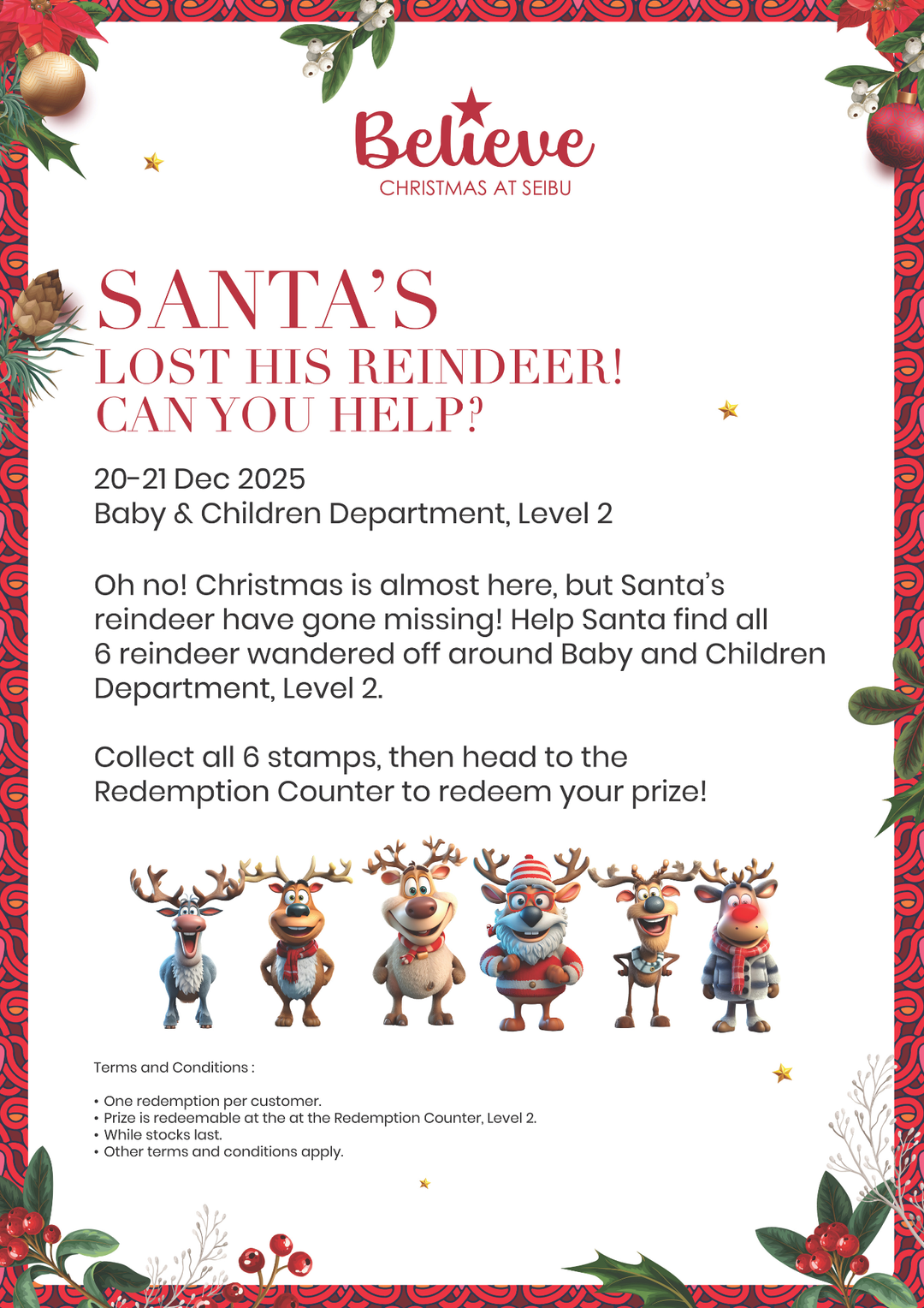 Santa's Lost His Reindeer! Can You Help?