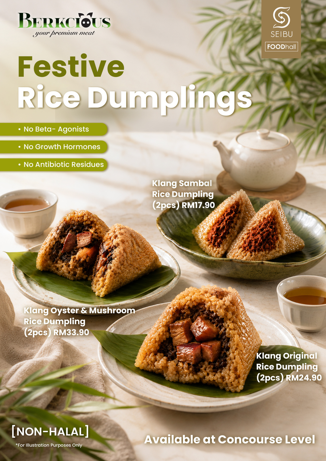 [Non-Halal] Berkcious Festive Rice Dumplings