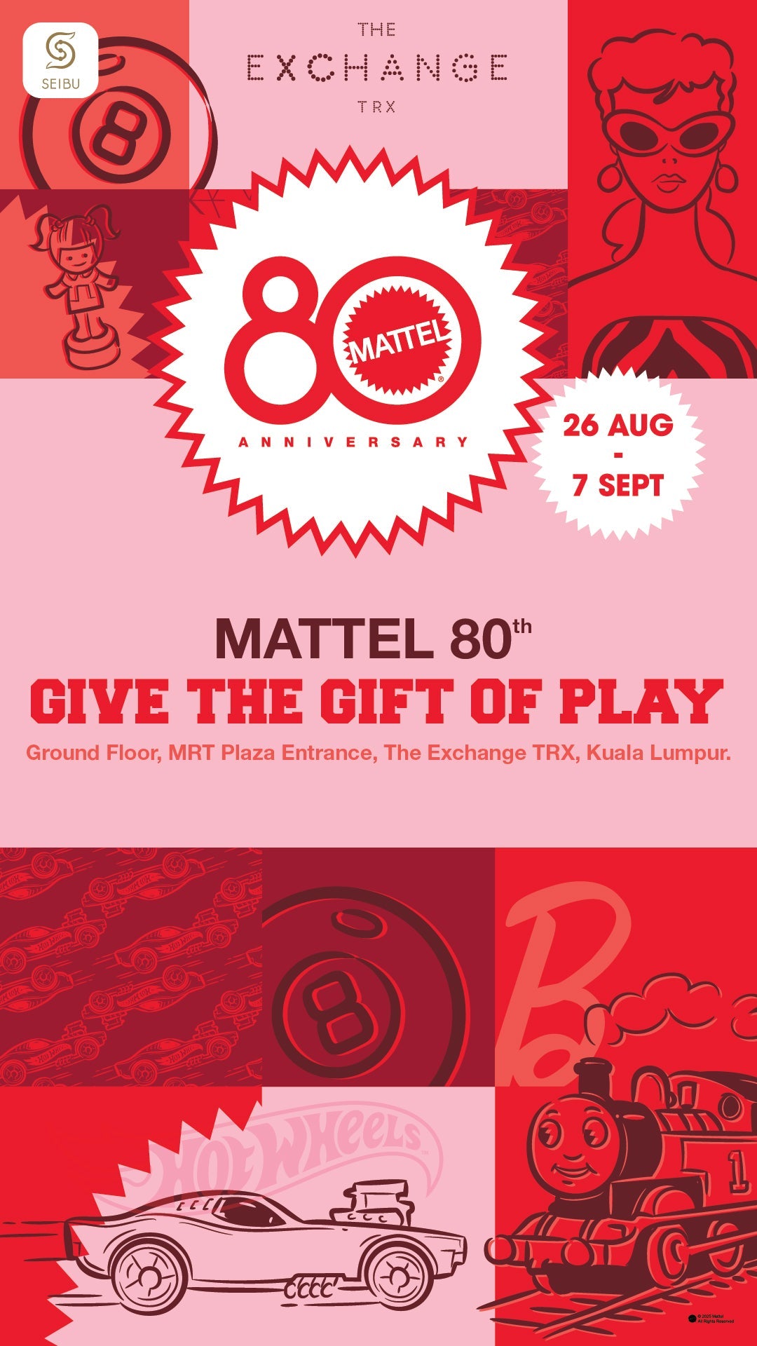 MATTEL 80th Give The Gift of Play