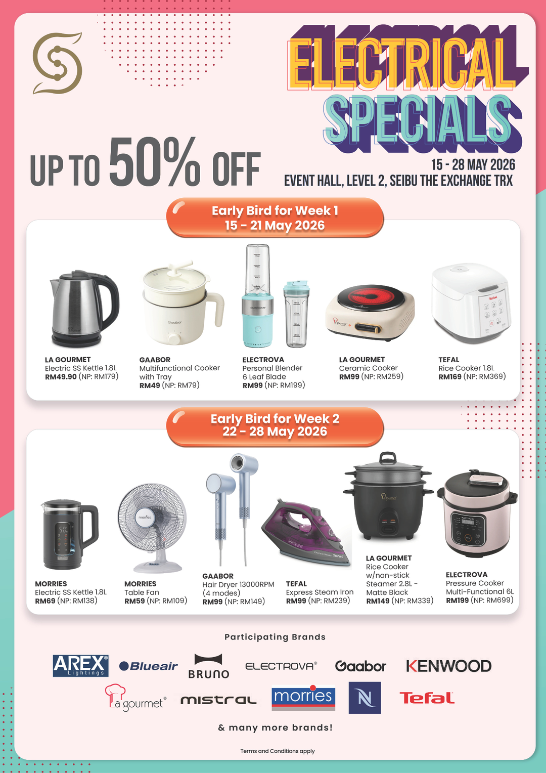Electrical Specials Up to 50% Off