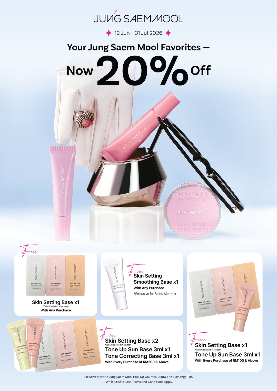 JUNG SAEM MOOL First pop-up counter