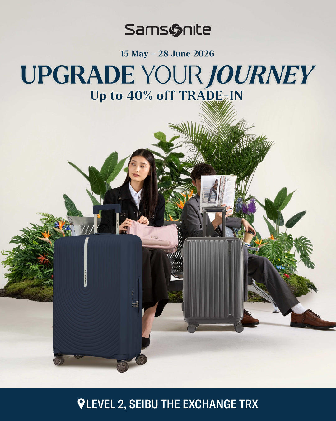 Samsonite - Up to 40% off TRADE-IN