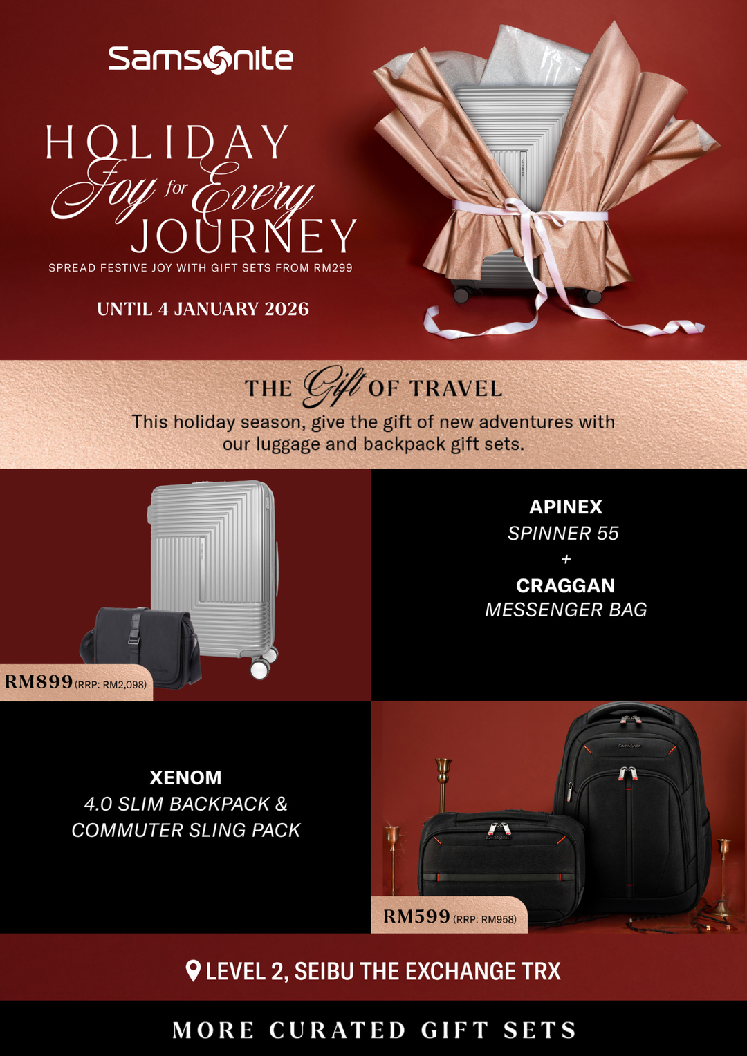 Samsonite Festive Gifting: Spread Festive Joy with Gift Sets