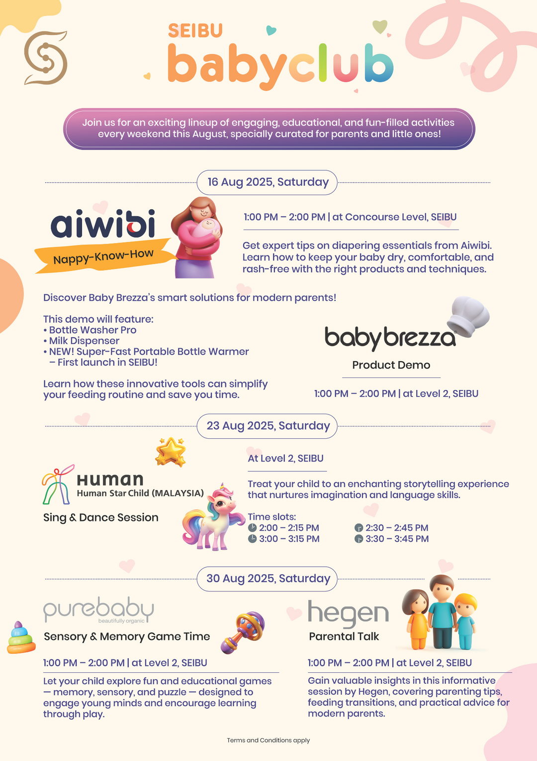 SEIBU Baby Club Activities