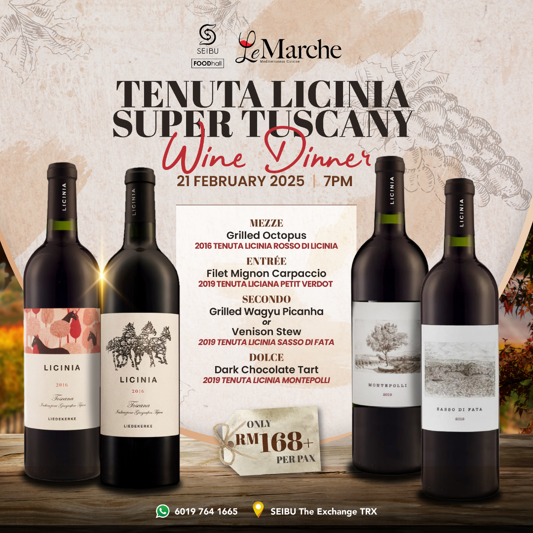 Tenuta Licinia Super Tuscany Wine Dinner