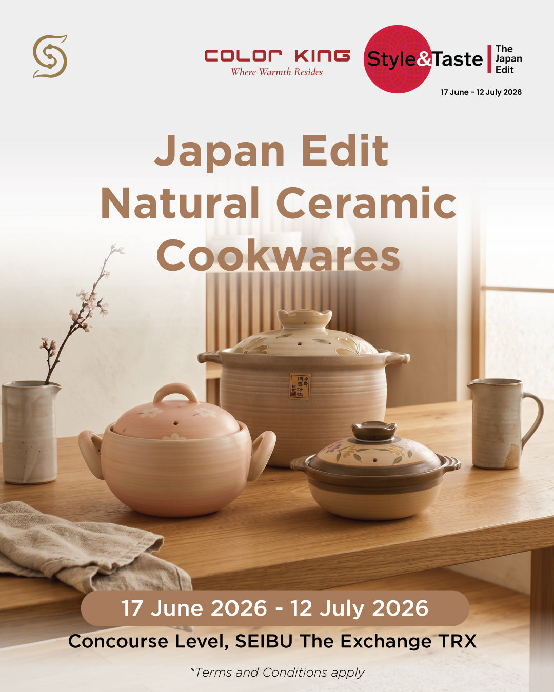 Color King Natural Ceramic Cookwares