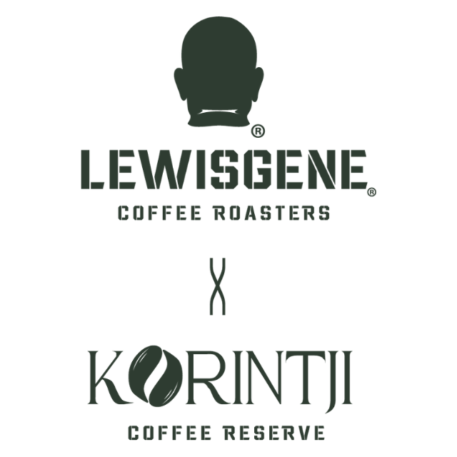 LewisGene Coffee X Korintji Logo